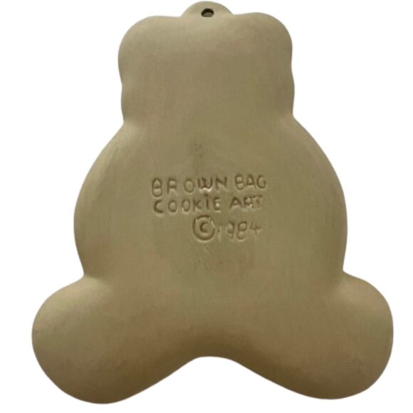 Vintage Brown Bag Stoneware Cookie Mold Collection: Teddy Bear, Circa 1984 - Picture 3 of 11